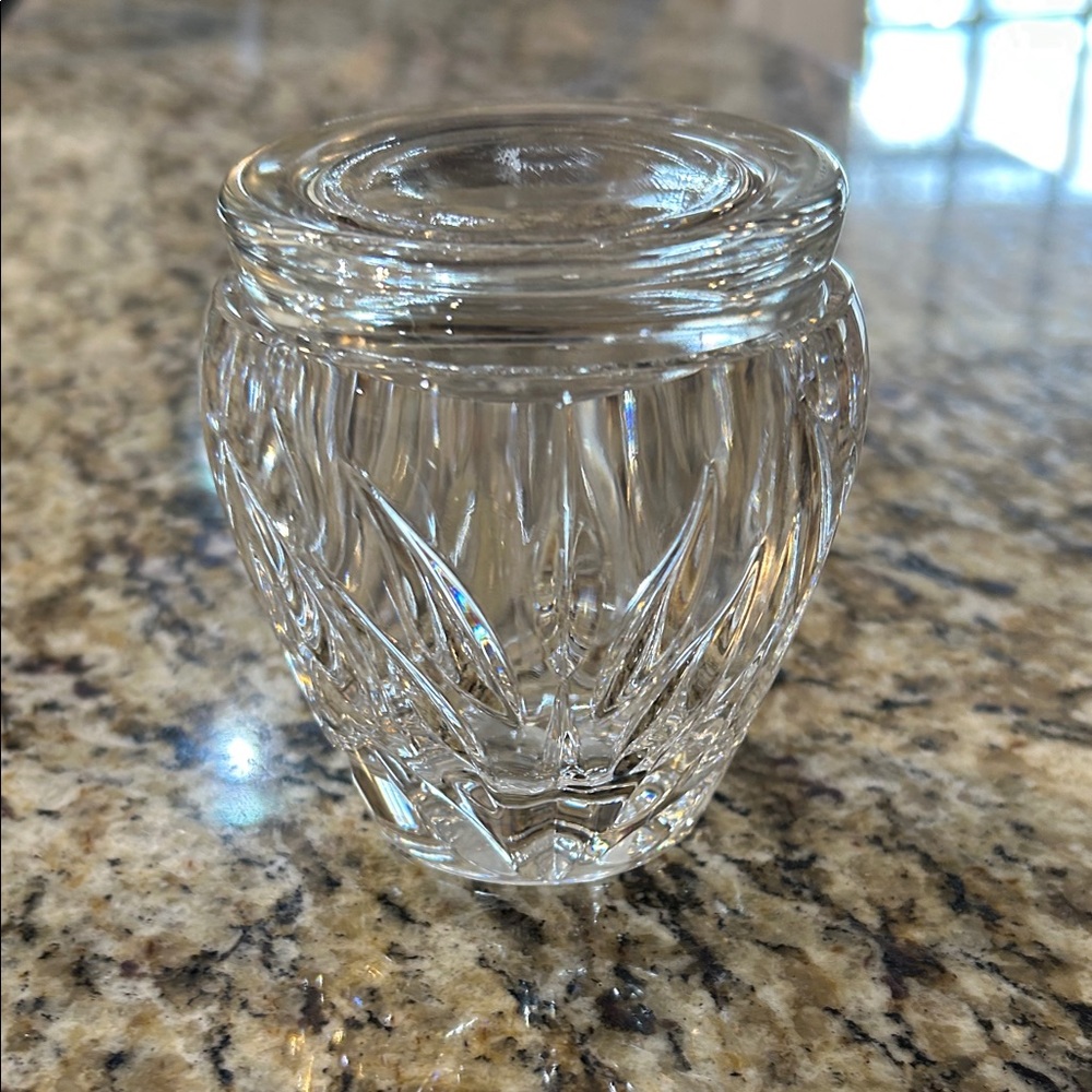 vintage Marquis Waterford crystal cookie or buscit jar - Picture 3 of 11
